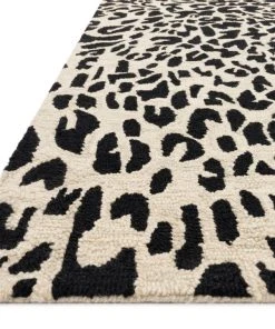 Loloi Masai Hooked Black / Ivory Rug RUGS