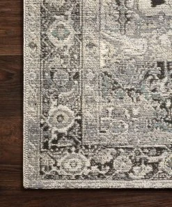 Loloi Mika Power Loomed Grey / Blue Rug