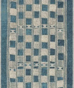 Indoor/Outdoor Rugs Loloi Mika Power Loomed Blue / Ivory Rug 8 Indoor/Outdoor Rugs Loloi Mika Power Loomed Blue / Ivory Rug