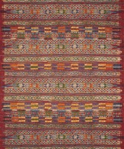 Loloi Mika Power Loomed Red / Multi Rug