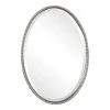 DECOR Uttermost Sherise Brushed Nickel Oval Mirror