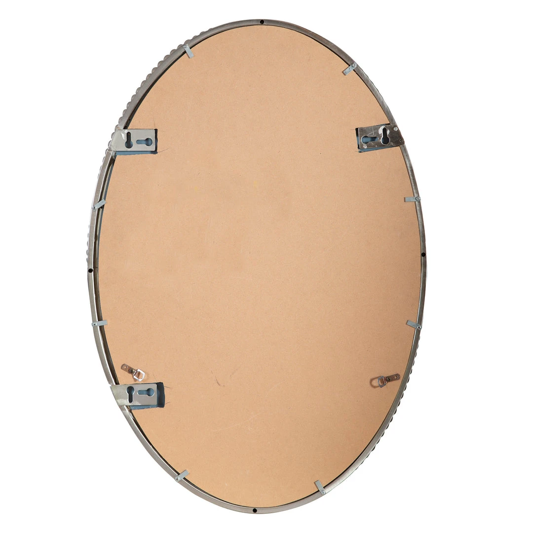 DECOR Uttermost Sherise Brushed Nickel Oval Mirror 7 DECOR Uttermost Sherise Brushed Nickel Oval Mirror