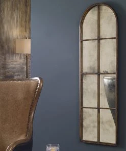 Uttermost Amiel Arched Brown Mirror