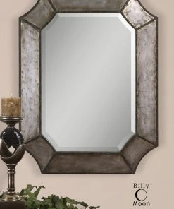 Uttermost Elliot Distressed Aluminum Mirror 8 Uttermost Elliot Distressed Aluminum Mirror