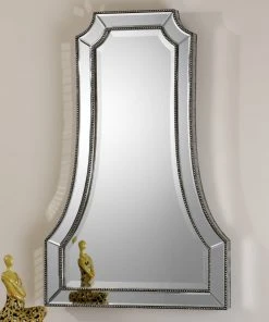 Uttermost Cattaneo Silver Beaded Mirror DECOR