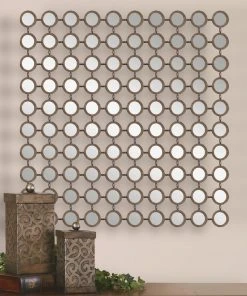 DECOR Uttermost Dinuba Antique Silver Champagne Mirror