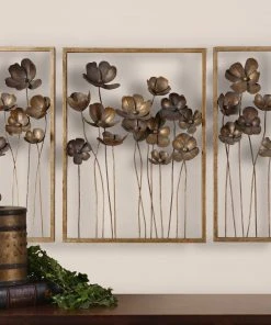 Uttermost Metal Tulips Wall Art Set/3