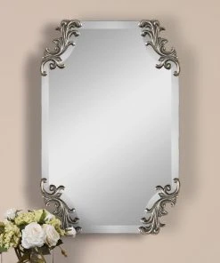 Uttermost Andretta Baroque Silver Mirror DECOR 5 Uttermost Andretta Baroque Silver Mirror DECOR