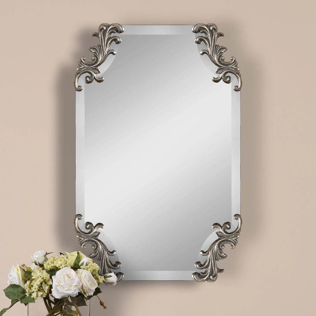Uttermost Andretta Baroque Silver Mirror DECOR 4 Uttermost Andretta Baroque Silver Mirror DECOR