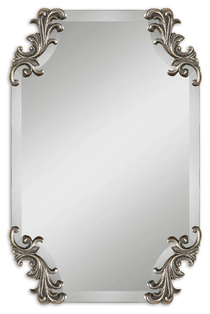 Uttermost Andretta Baroque Silver Mirror DECOR 3 Uttermost Andretta Baroque Silver Mirror DECOR
