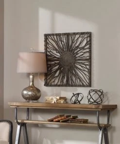 Uttermost Josiah Square Wooden Wall Art DECOR