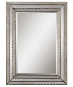 DECOR Uttermost Seymour Antique Silver Mirror
