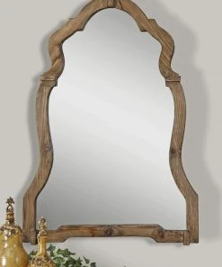 DECOR Uttermost Agustin Light Walnut Mirror