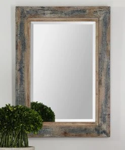 Uttermost Bozeman Distressed Blue Mirror 5 Uttermost Bozeman Distressed Blue Mirror
