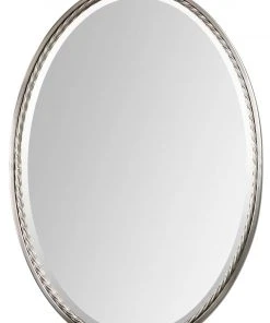 DECOR Uttermost Casalina Nickel Oval Mirror
