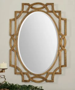 Uttermost Margutta Gold Oval Mirror DECOR