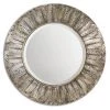 Uttermost Foliage Round Silver Leaf Mirror DECOR