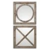DECOR Uttermost Baci E Abbracci, Wooden Mirrors S/2 2 DECOR Uttermost Baci E Abbracci, Wooden Mirrors S/2