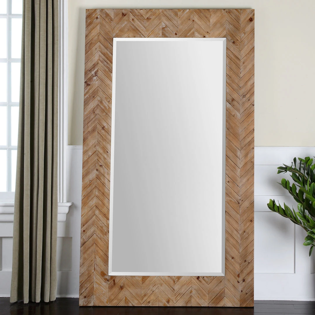 Uttermost Demetria Oversized Wooden Mirror 4 Uttermost Demetria Oversized Wooden Mirror