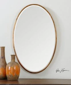 DECOR Uttermost Herleva Gold Oval Mirror