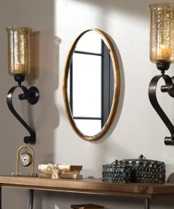 DECOR Uttermost Herleva Gold Oval Mirror