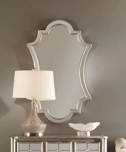 DECOR Uttermost Elara Antiqued Silver Wall Mirror