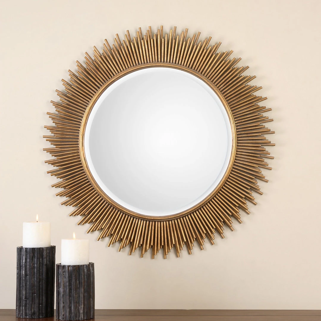 Uttermost Marlo Round Gold Mirror DECOR 4 Uttermost Marlo Round Gold Mirror DECOR