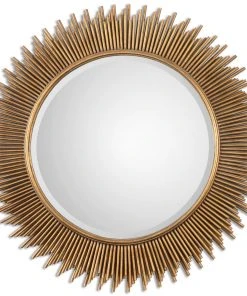 Uttermost Marlo Round Gold Mirror DECOR