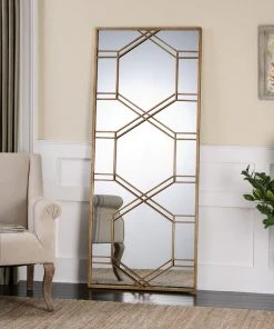 Uttermost Kennis Gold Leaf Leaner Mirror DECOR