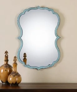 Uttermost Nicola Light Blue Mirror 6 Uttermost Nicola Light Blue Mirror