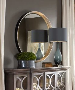 Uttermost Serenza Round Silver Mirror