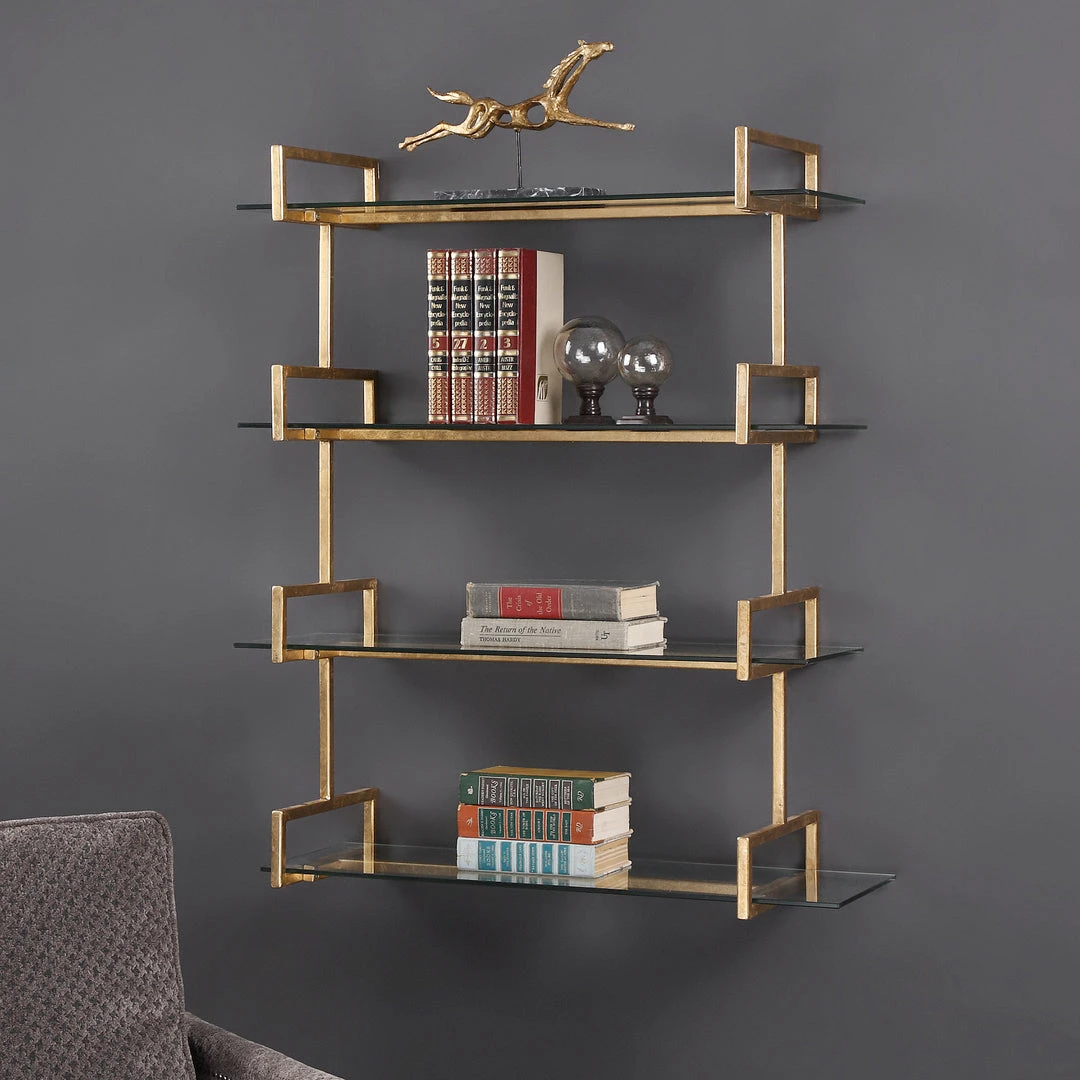 Uttermost Auley Gold Wall Shelf 4 Uttermost Auley Gold Wall Shelf