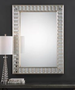 Uttermost Lanester Silver Leaf Mirror DECOR