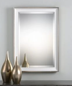 Uttermost Lahvahn White Silver Mirror DECOR
