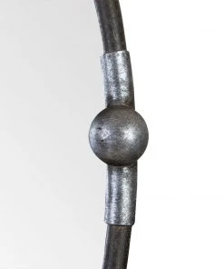 DECOR Uttermost Carrick Black Oval Mirror