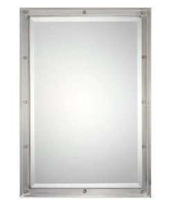 DECOR Uttermost Manning Brushed Nickel Mirror