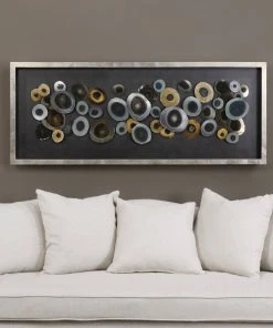 Uttermost Discs Silver Shadow Box DECOR