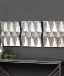 DECOR Uttermost Maxton Multi-Faceted Panels S/3