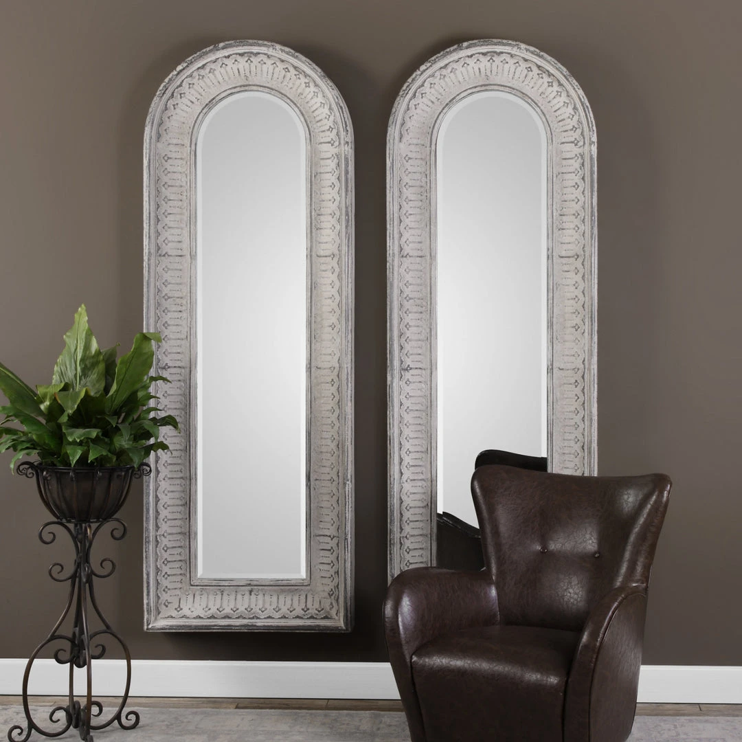 Uttermost Argenton Aged Gray Arch Mirror 6 Uttermost Argenton Aged Gray Arch Mirror