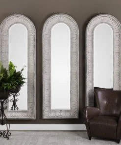 Uttermost Argenton Aged Gray Arch Mirror 8 Uttermost Argenton Aged Gray Arch Mirror