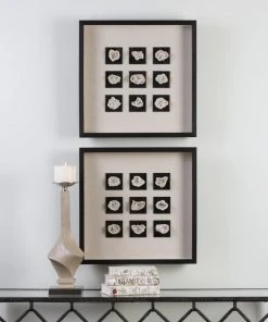 Uttermost Geode Linen Shadow Box DECOR