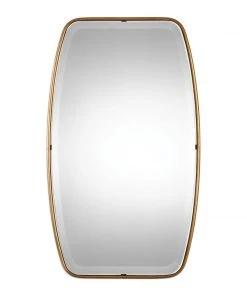 DECOR Uttermost Canillo Antiqued Gold Mirror