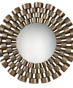 Uttermost Taurion Silver Leaf Round Mirror DECOR