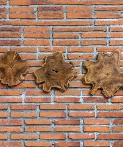 DECOR Uttermost Kalani Teak Wall Art Set/3