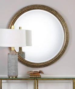 Uttermost Spera Round Gold Mirror DECOR