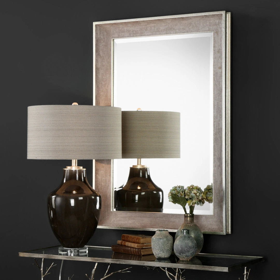 DECOR Uttermost Corrado Textured Gray Mirror 5 DECOR Uttermost Corrado Textured Gray Mirror