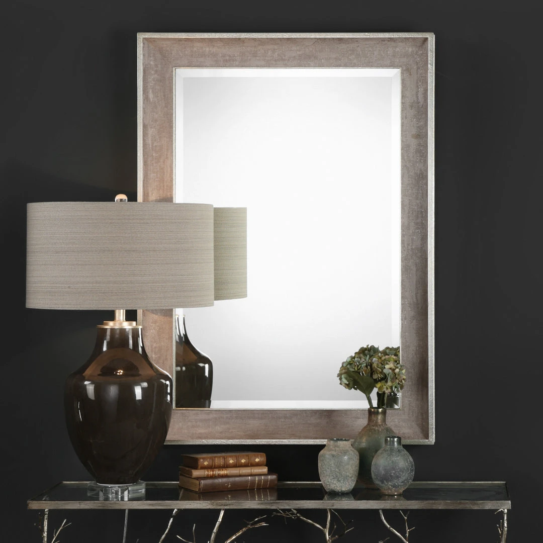DECOR Uttermost Corrado Textured Gray Mirror 4 DECOR Uttermost Corrado Textured Gray Mirror