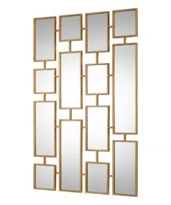 Uttermost Kennon Forged Gold Rectangles Mirror