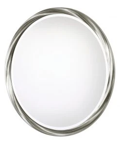 DECOR Uttermost Orion Silver Round Mirror