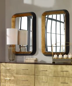 DECOR Uttermost Niva Metallic Gold Wall Mirror